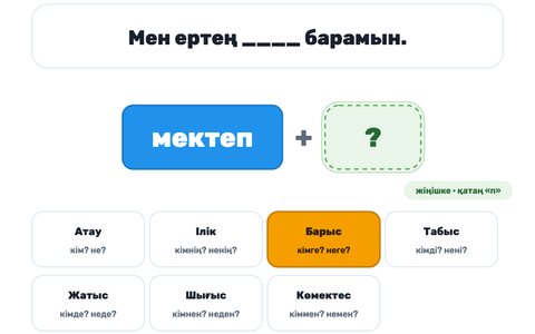 Игра «Падежные окончания» — как она выглядит на доске